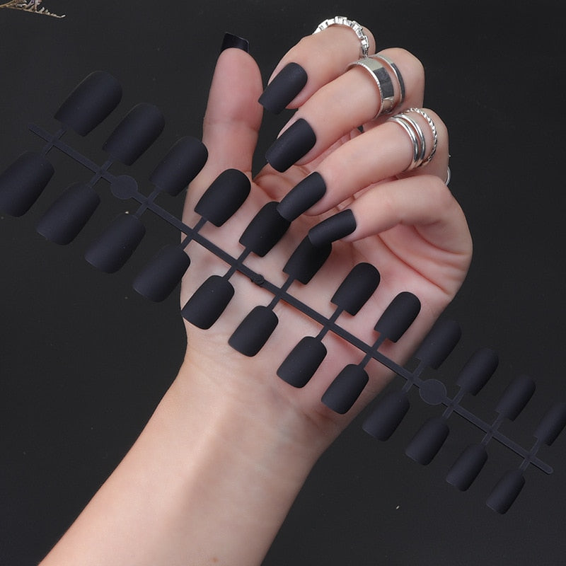 Matte False Nails Glue Square Head - Orchid Unique