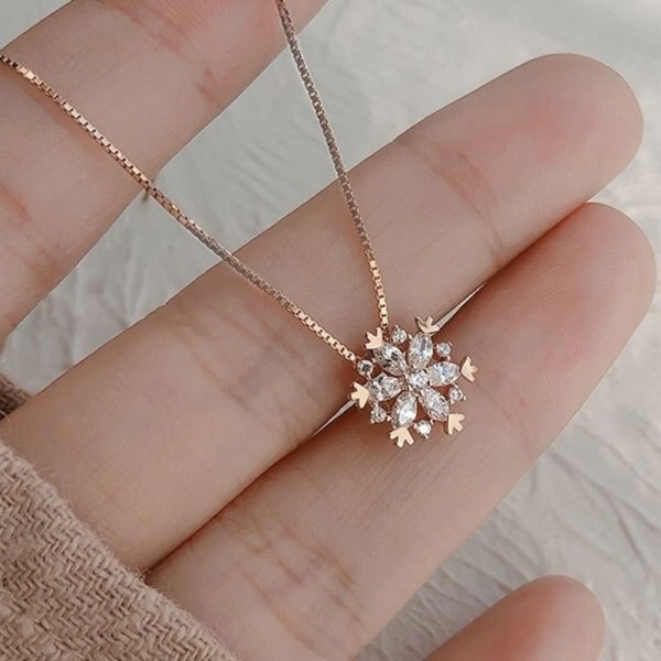 Elegant Flower Daisy Clavicle Necklace - Orchid Unique