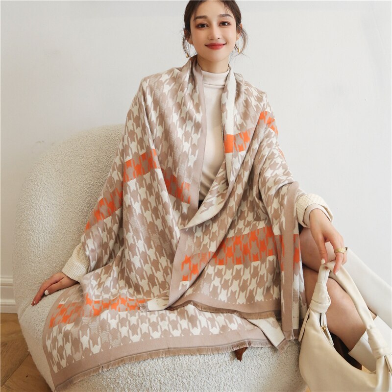 2023 Cashmere Winter Scarf for Women Luxury - Orchid Unique