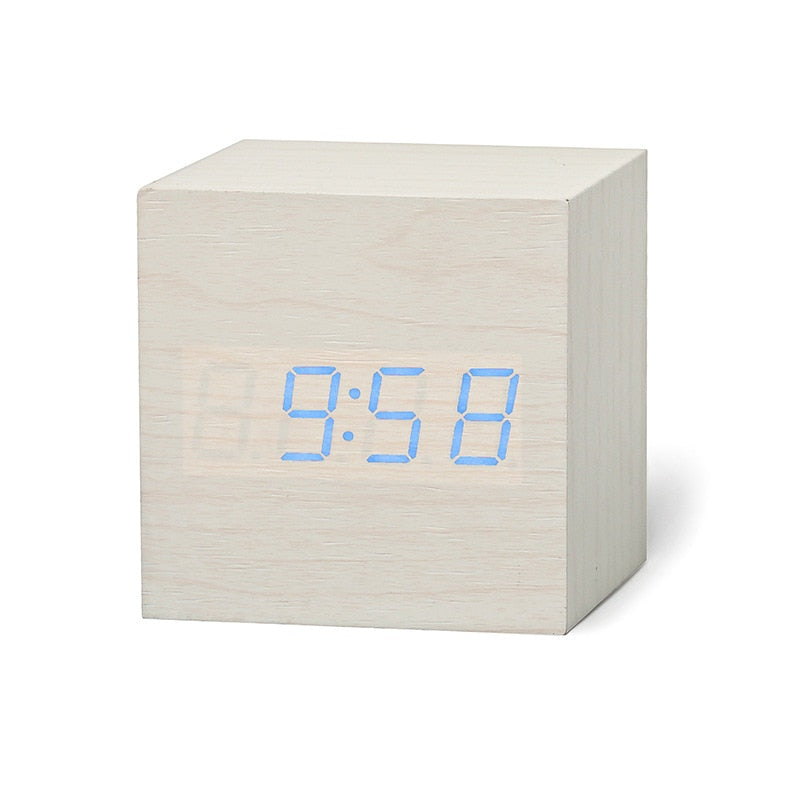 Qualified Digital Wooden LED Alarm Clock - Orchid Unique