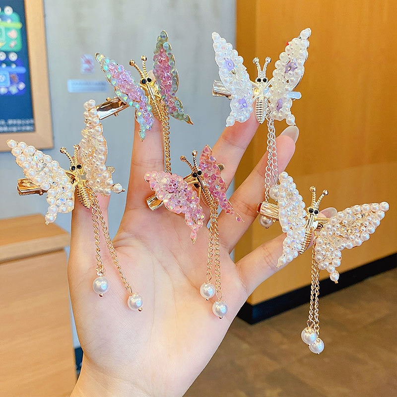 New Cute Moving Butterfly Hairpin - Orchid Unique