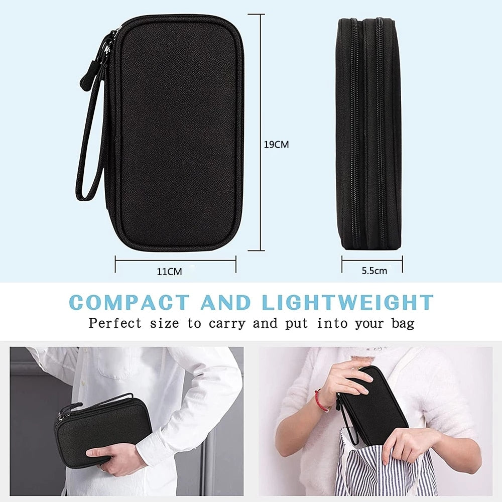 Travel Organizer & Cable Storage Bag - Orchid Unique