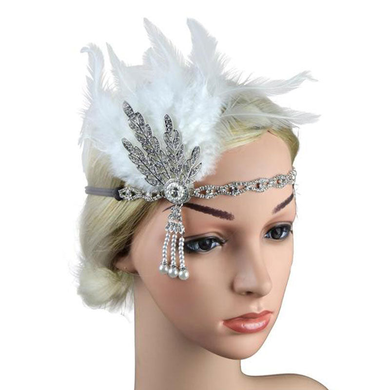 Feather Flapper Headband - Orchid Unique