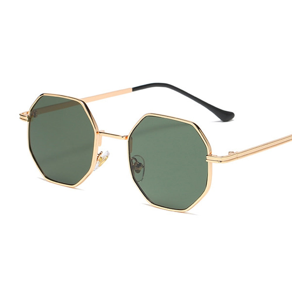 Vintage Octagon Metal Sunglasses - Orchid Unique