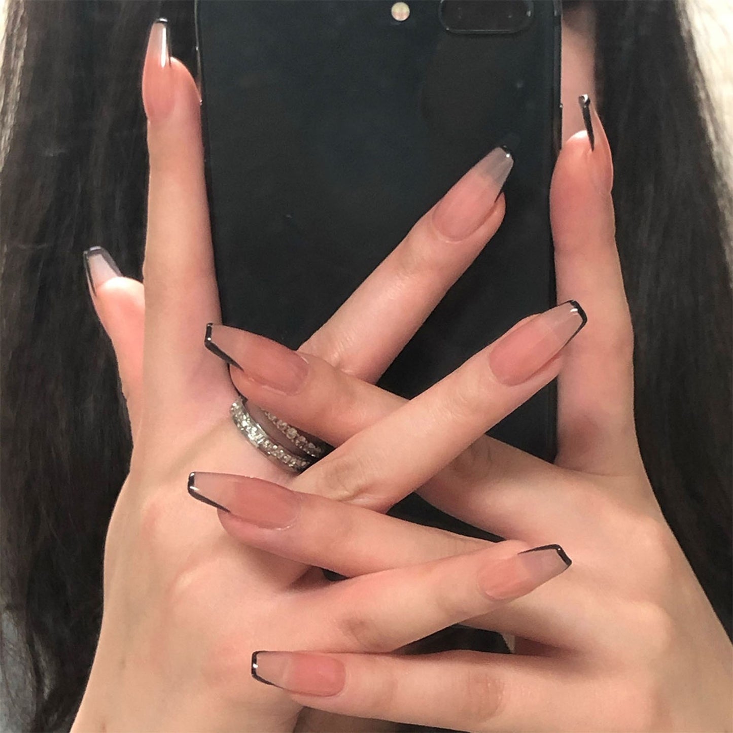 Charming Detachable Finished Fingernails - Orchid Unique