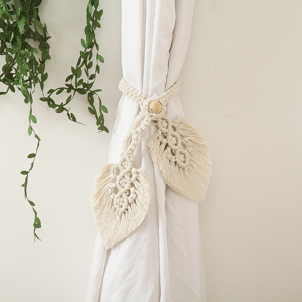 Macrame Room Curtain Tieback Rope - Orchid Unique