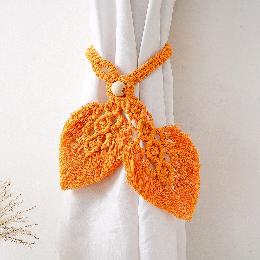 Macrame Room Curtain Tieback Rope - Orchid Unique