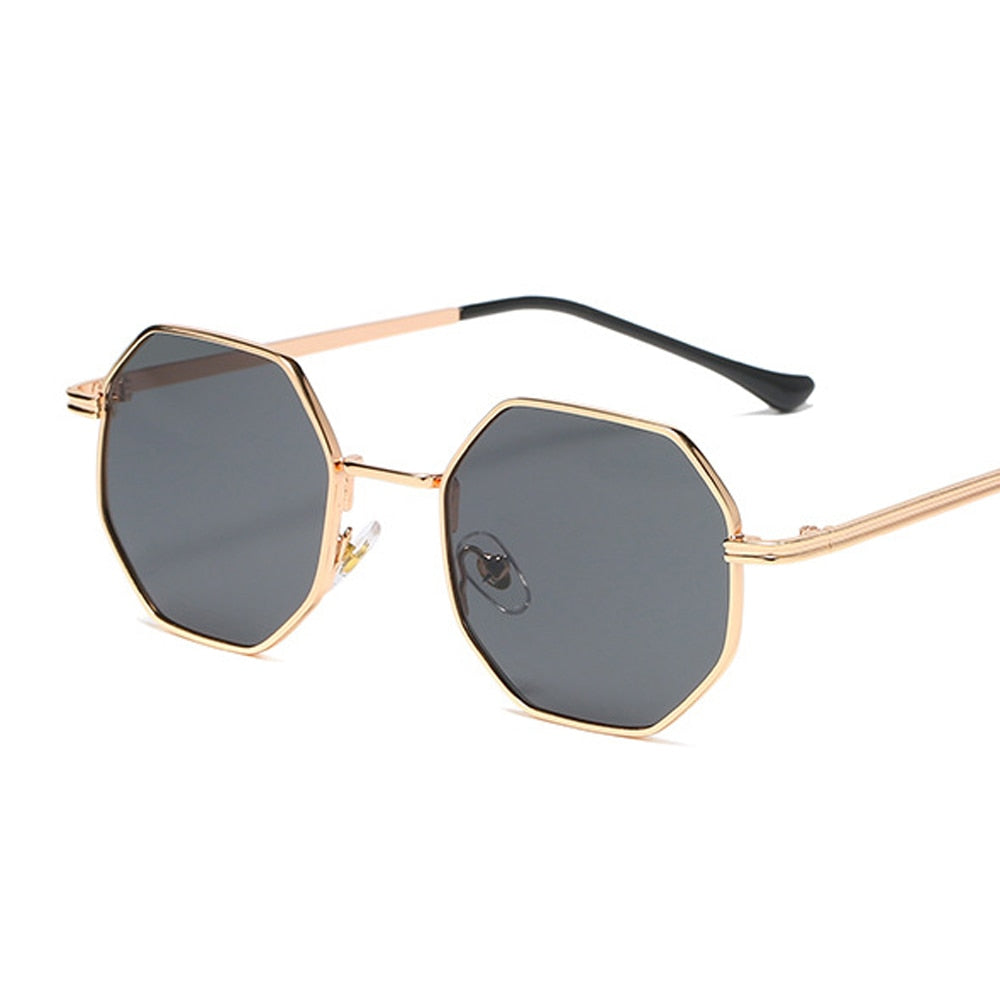 Vintage Octagon Metal Sunglasses - Orchid Unique