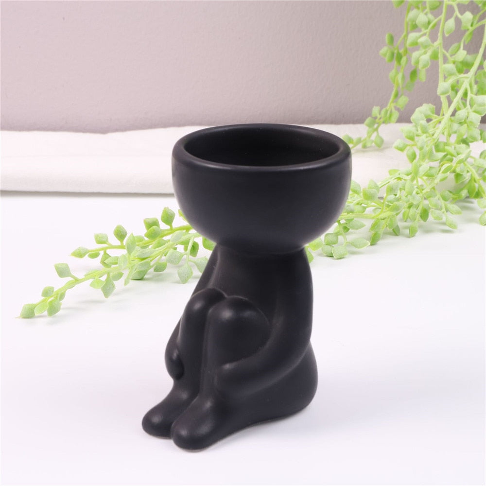 Creative Humanoid Ceramic  Vase - Orchid Unique