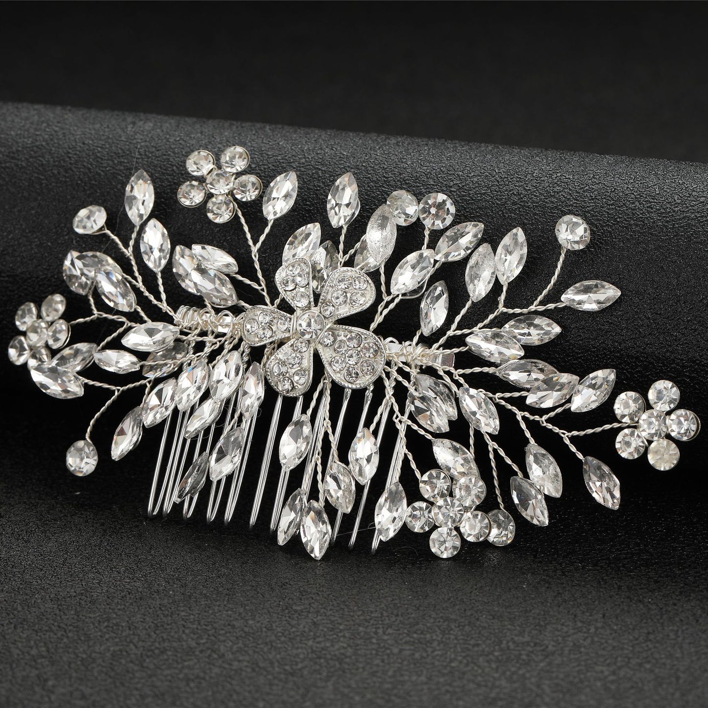 Wedding Hair Comb Pearl Hair Pins and Clips for Women Bride Rhinestone Headdress Bridal Hair Jewelry Accessories Fashion 2023 - Orchid Unique
