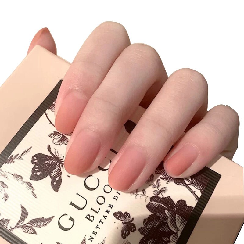 Peach Pink Reusable Press on Nails - Orchid Unique