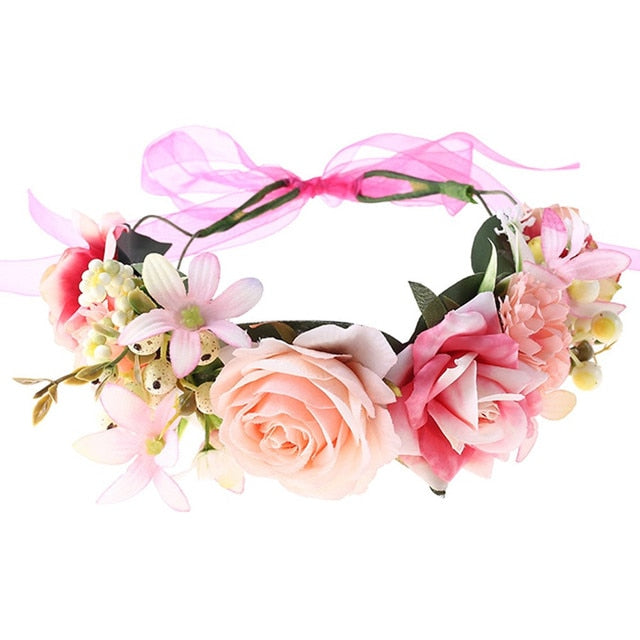 Spring Bohemian Pearl Crowns - Orchid Unique