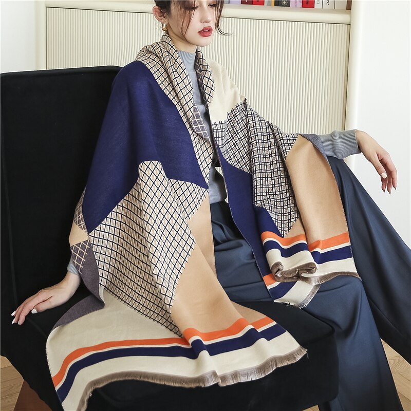 2023 Cashmere Winter Scarf for Women Luxury - Orchid Unique
