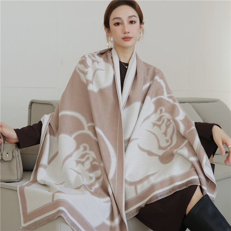 2023 Cashmere Winter Scarf for Women Luxury - Orchid Unique