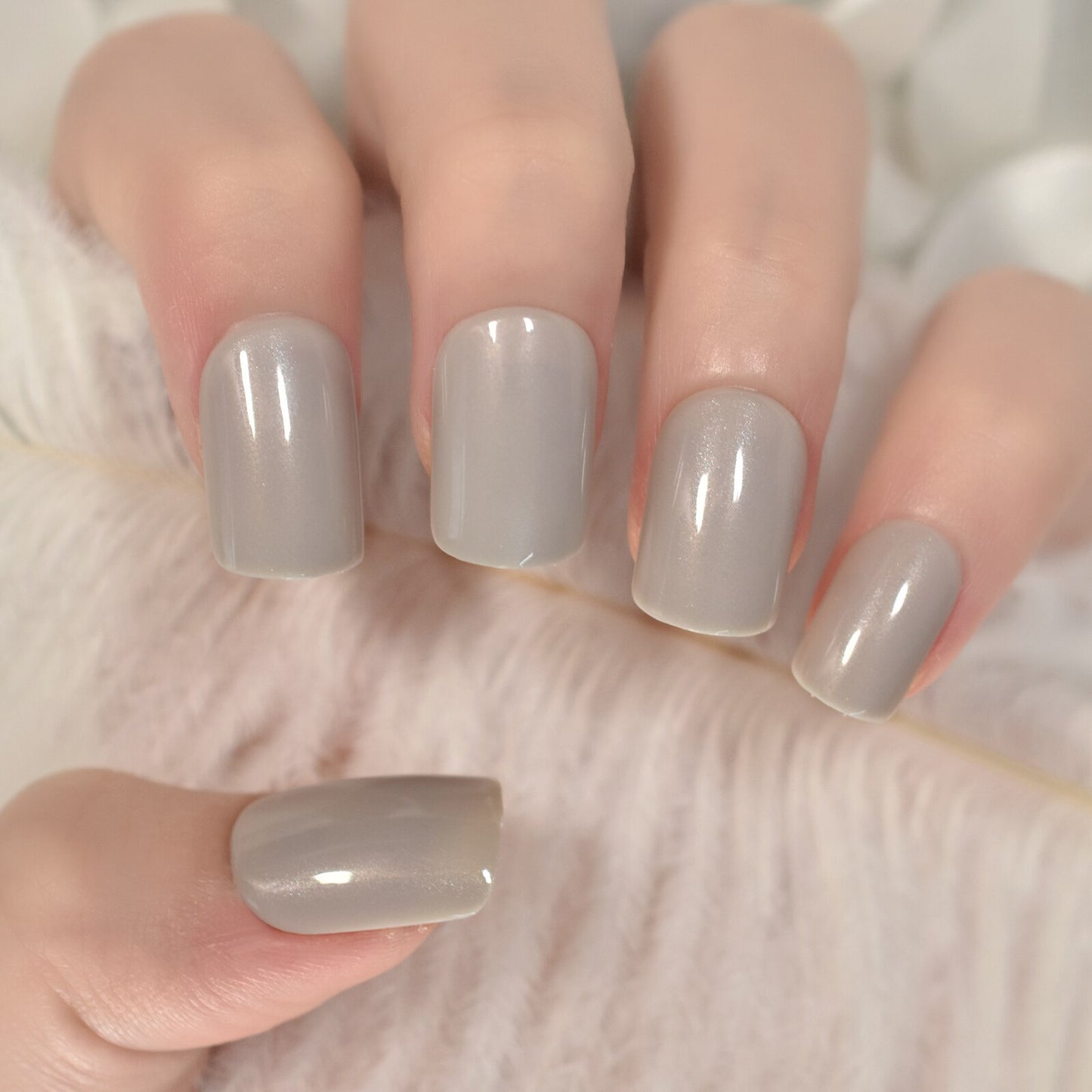 Round Fake Nail Tips - Orchid Unique