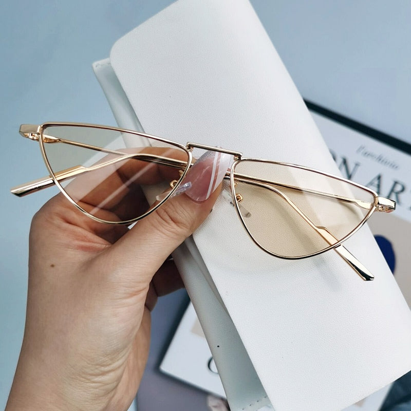 Retro Cat Eye Sunglasses - Orchid Unique