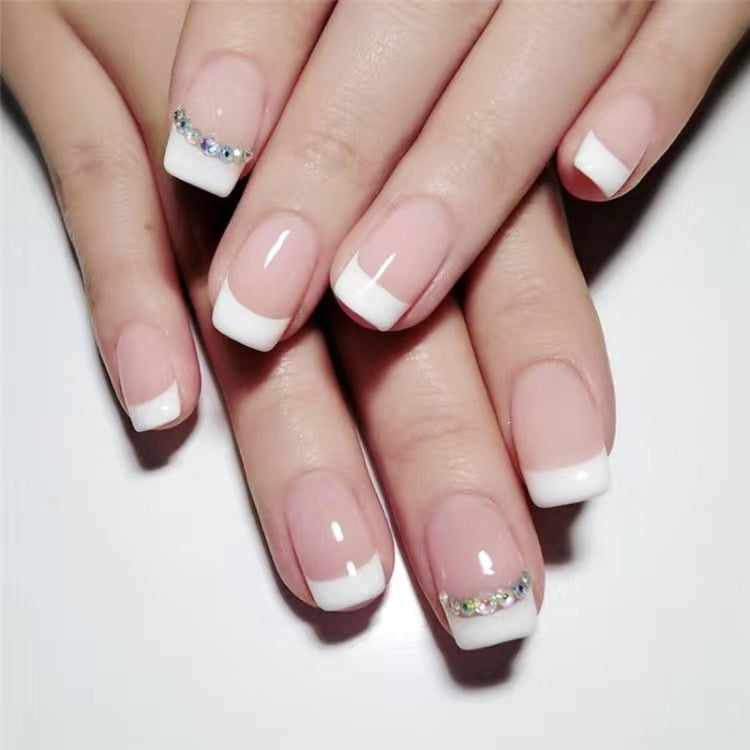 Sweet Short Round/Square Head False Nail Art - Orchid Unique