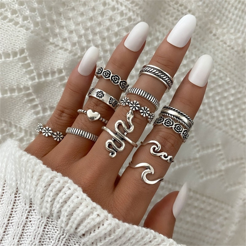 boho Hiphop Vintage Silver - Orchid Unique