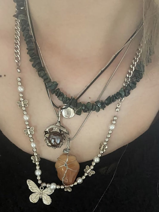 Bohemia Beaded Necklace/Bracelet Set - Orchid Unique