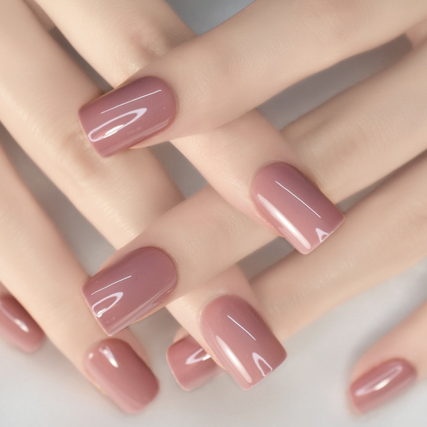 Round Fake Nail Tips - Orchid Unique