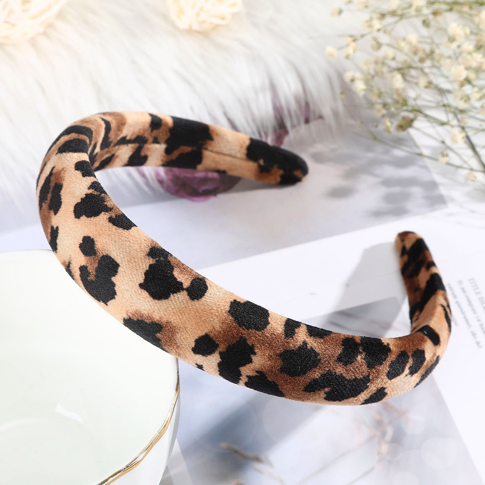 Haimeikang Solid Color Velvet Headband Hair Bands Winter New Sponge Hair Hoop Bezel Headbands For Women Fashion Hair Accessories - Orchid Unique
