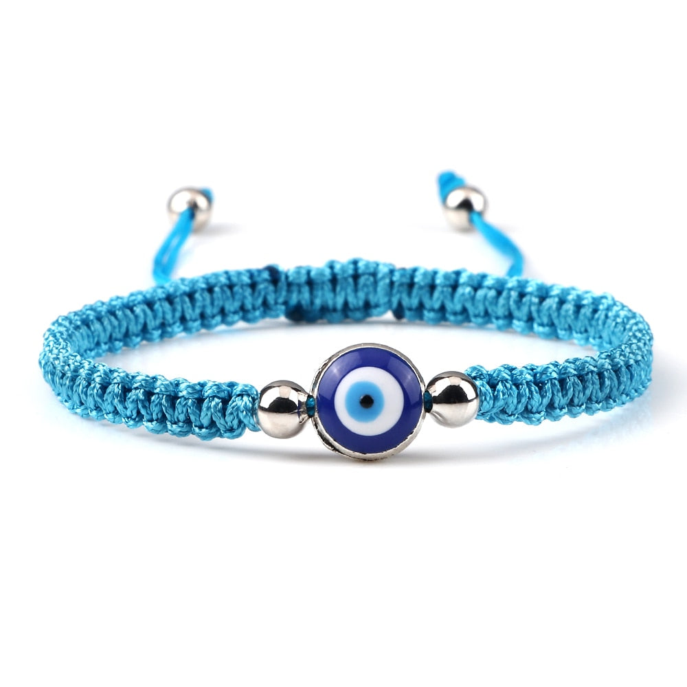 Evil Eye Braided Bracelet - Orchid Unique
