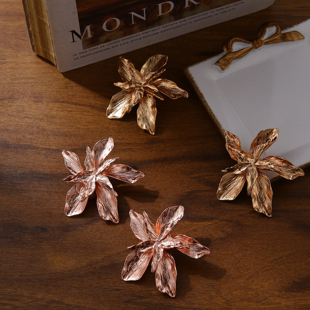 Trendy Attractive Big Earrings - Orchid Unique