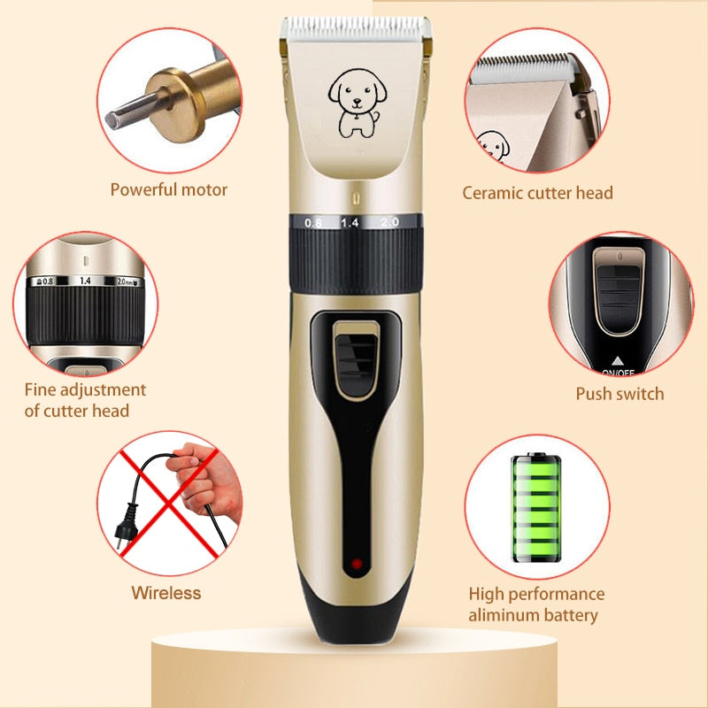 Professional-grade set of Pet Clippers - Orchid Unique