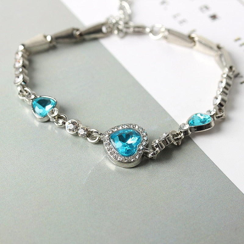 Heart of Ocean Pendant Bracelets - Orchid Unique