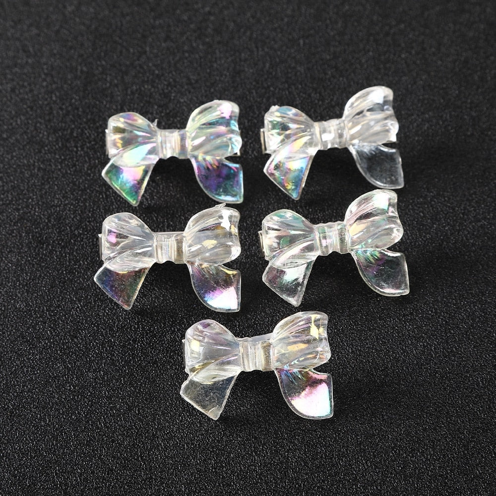 Transparent Butterfly Pink Hairpin - Orchid Unique