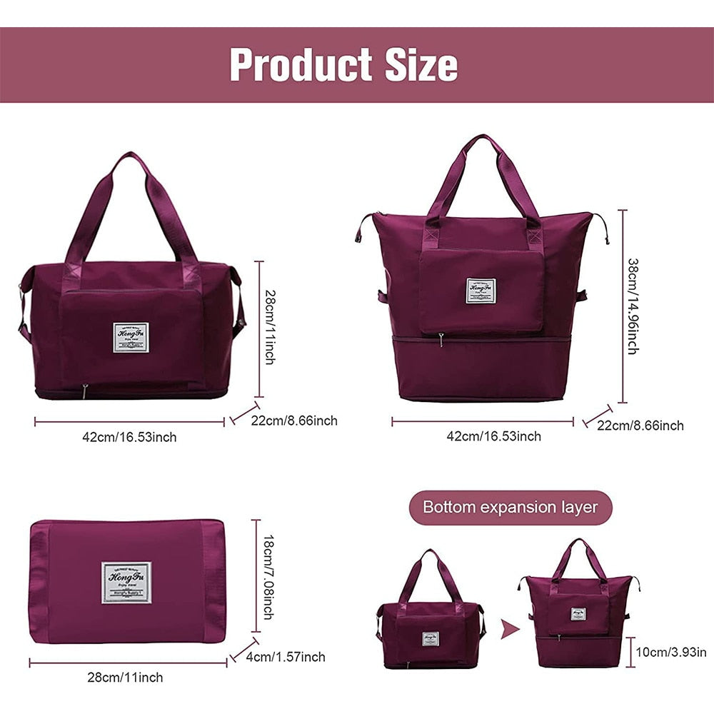 Waterproof Tote Multifunctional Travel Luggage - Orchid Unique