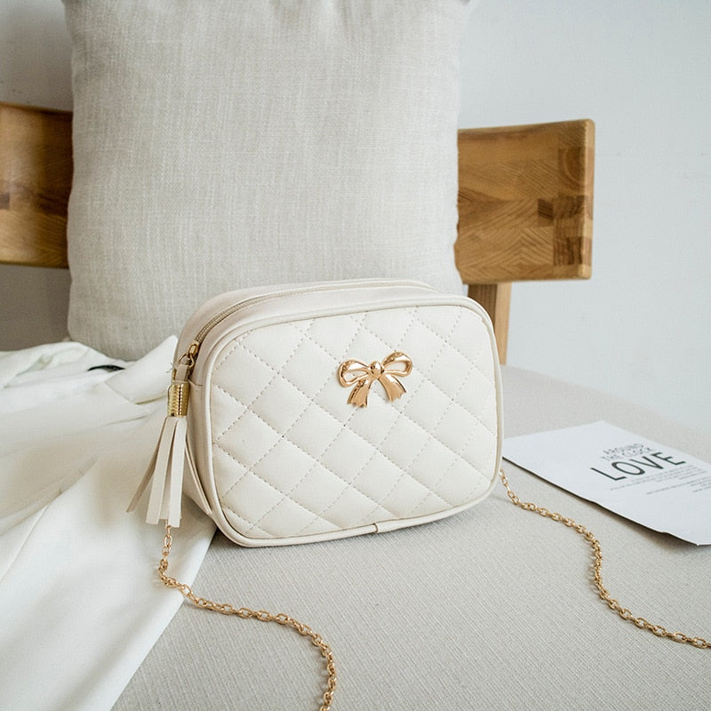 Tassel Small Messenger Crossbody Bags - Orchid Unique