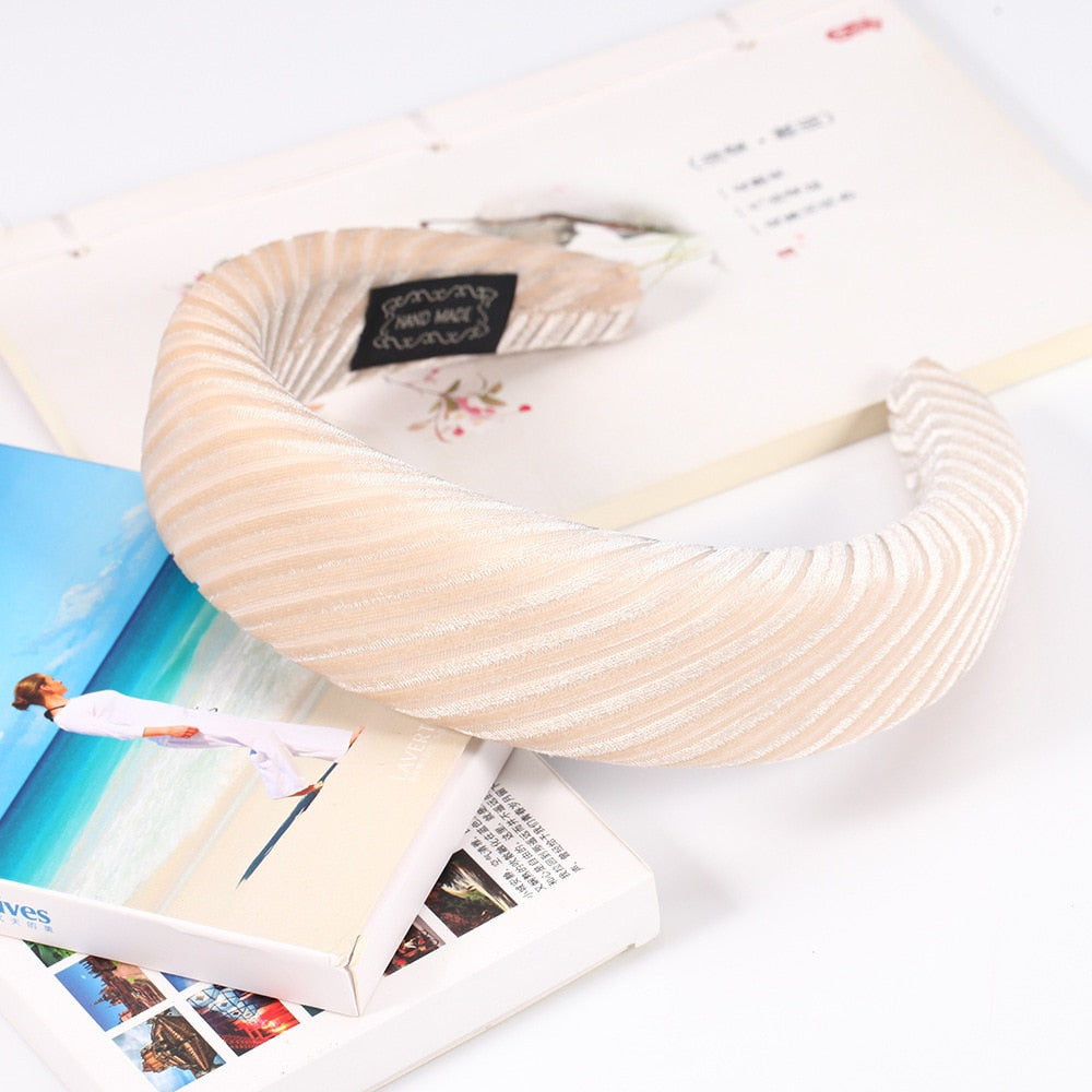 Haimeikang Solid Color Velvet Headband Hair Bands Winter New Sponge Hair Hoop Bezel Headbands For Women Fashion Hair Accessories - Orchid Unique