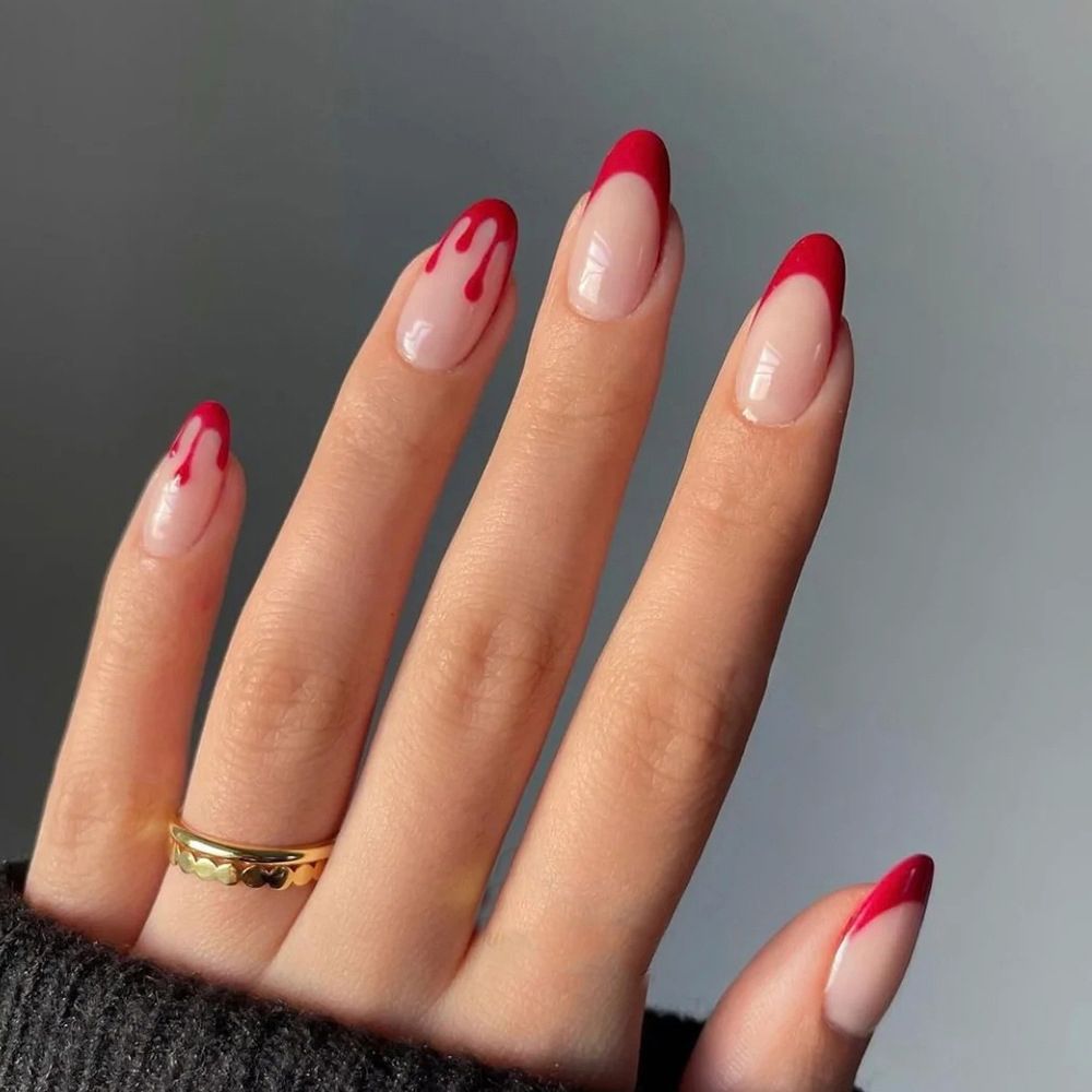 Cloud Pattern Design False Nails - Orchid Unique