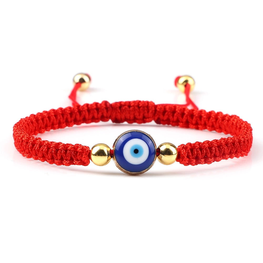 Evil Eye Braided Bracelet - Orchid Unique