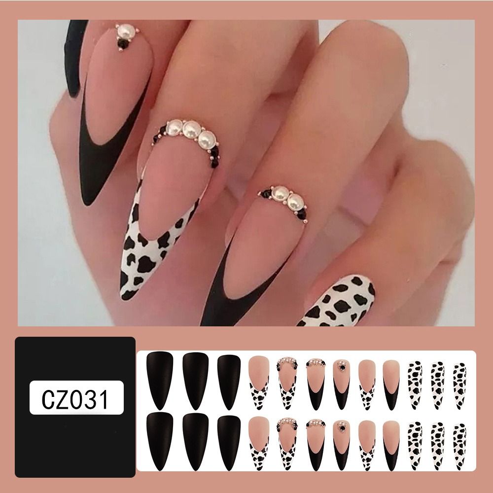 Long Stiletto False Nails - Orchid Unique