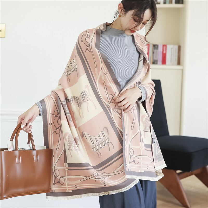 2023 Cashmere Winter Scarf for Women Luxury - Orchid Unique