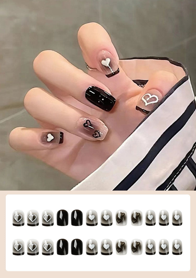 Jelly Press on Fake Nails - Orchid Unique