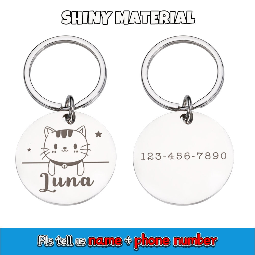 Personalized engraving pet tags - Orchid Unique