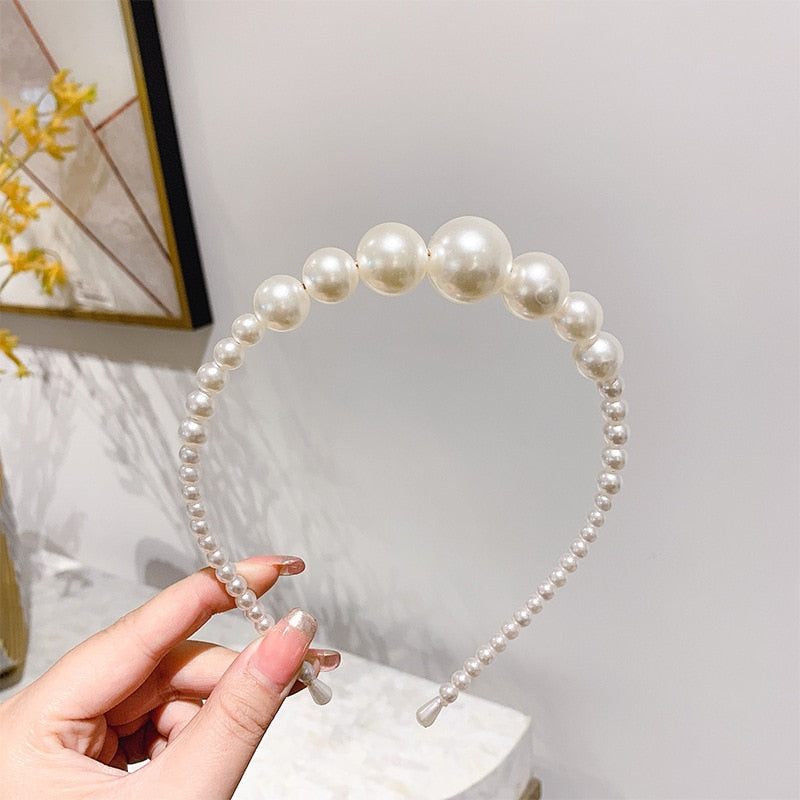 New Full Pearls Hair Bands - Orchid Unique