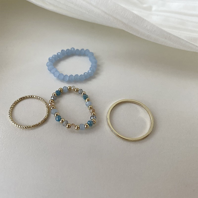 3pcs/set Acrylic Ring Set - Orchid Unique