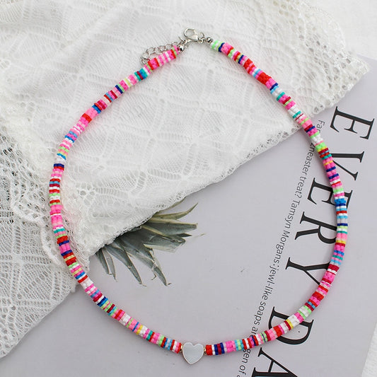 Natural Shell Beads Necklace - Orchid Unique