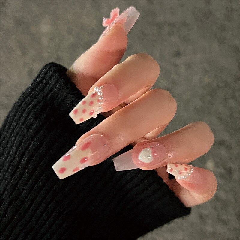 Jelly Press on Fake Nails - Orchid Unique