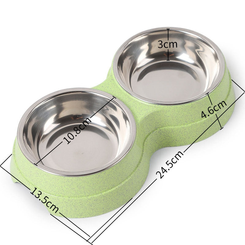 Double Pet Feeding Bowls - Orchid Unique