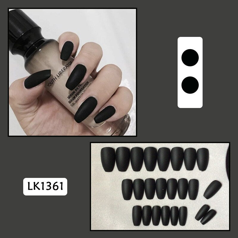 Cute Wearable Press On Nail Art - Orchid Unique