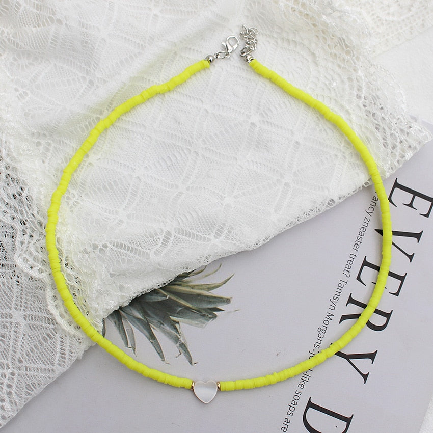 Natural Shell Beads Necklace - Orchid Unique