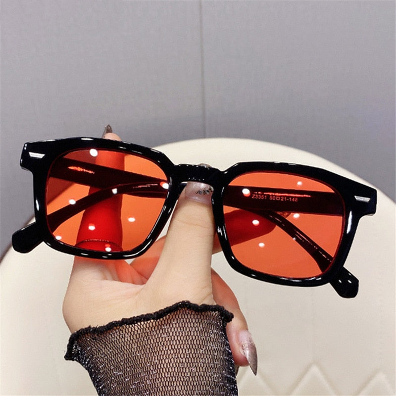 OIMG New Unisex Rectangle Vintage Sunglasses 2022 Fashion Design Retro Sun Glasses Female Lady Eyeglass Cat Eye Casual Goggles - Orchid Unique