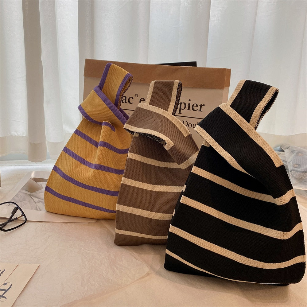 Handmade Knit Handbag for Women - Orchid Unique