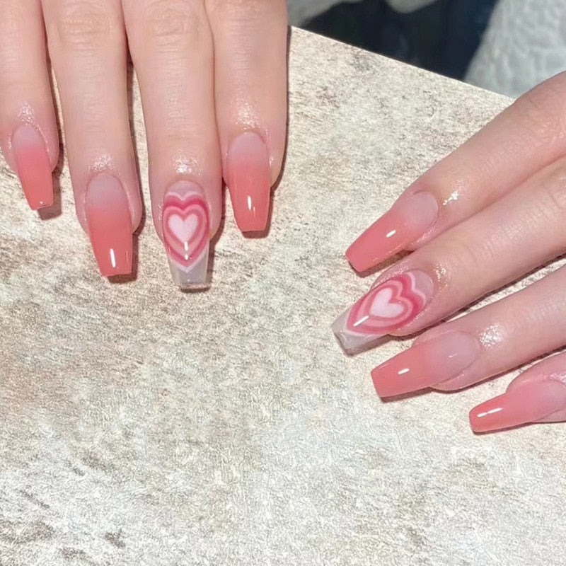 Sweet Short Round/Square Head False Nail Art - Orchid Unique
