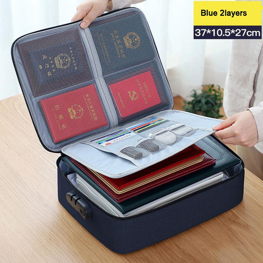 Multi-Layer Document Storage Bag - Orchid Unique
